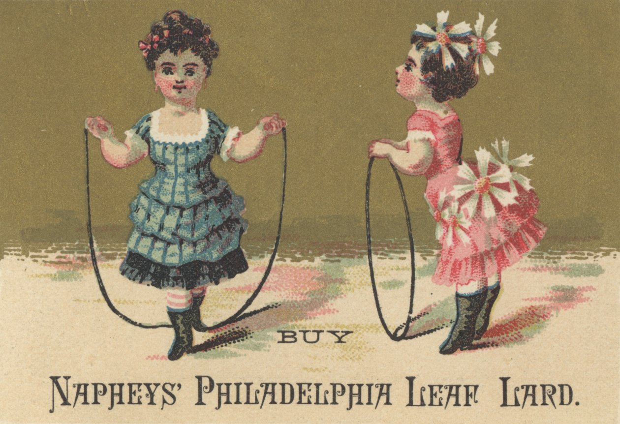 Annonce for Naphys Philadelphia Leaf Lard, ca. 1880 af American School
