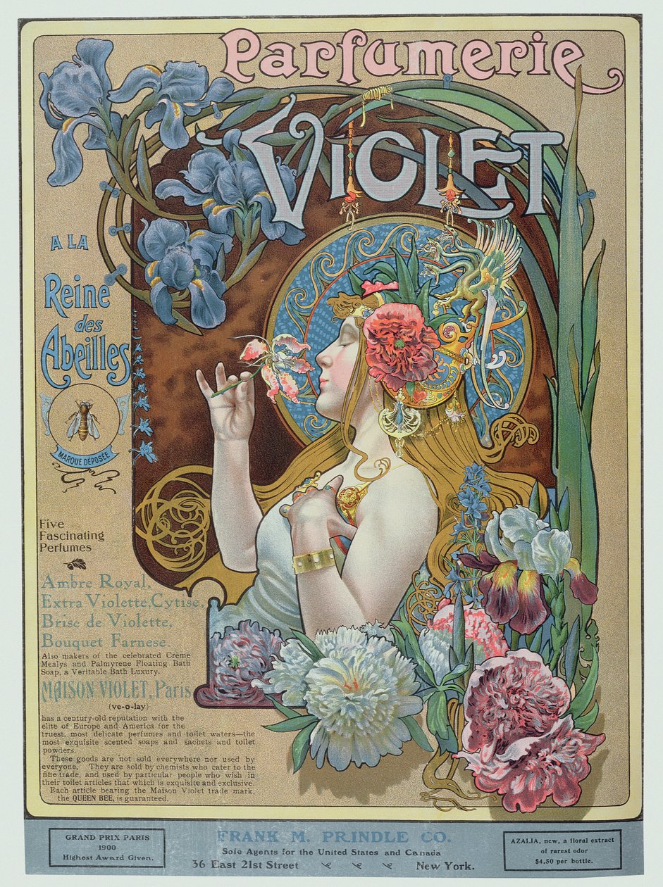 Annonce for parfumeforretningen "Violet", Paris, fra "The Theatre Magazine". af American School