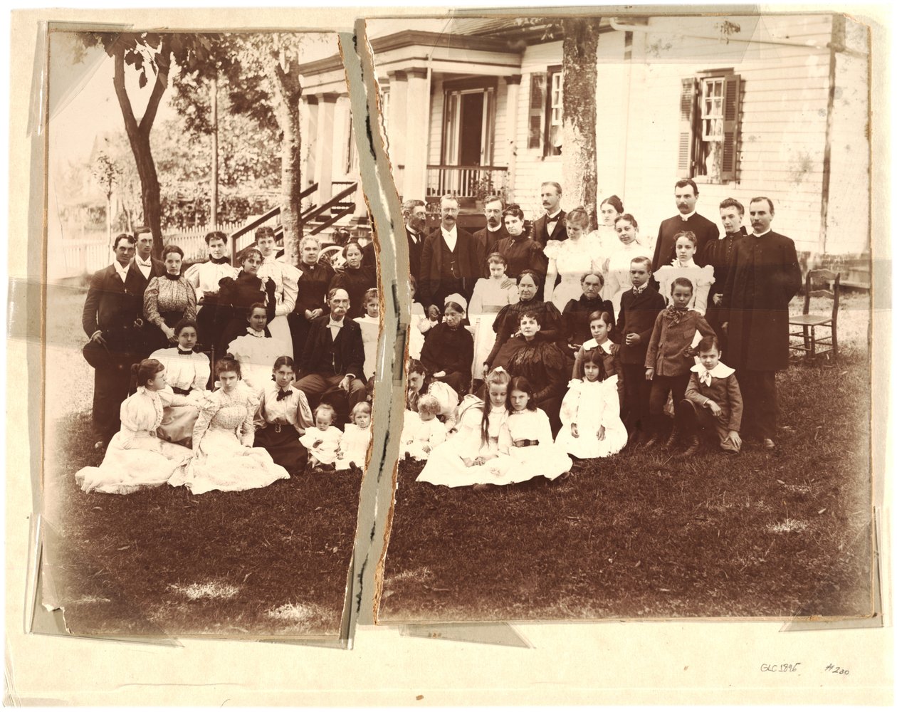 Album af Archer-familien (sepia-billede) af American School