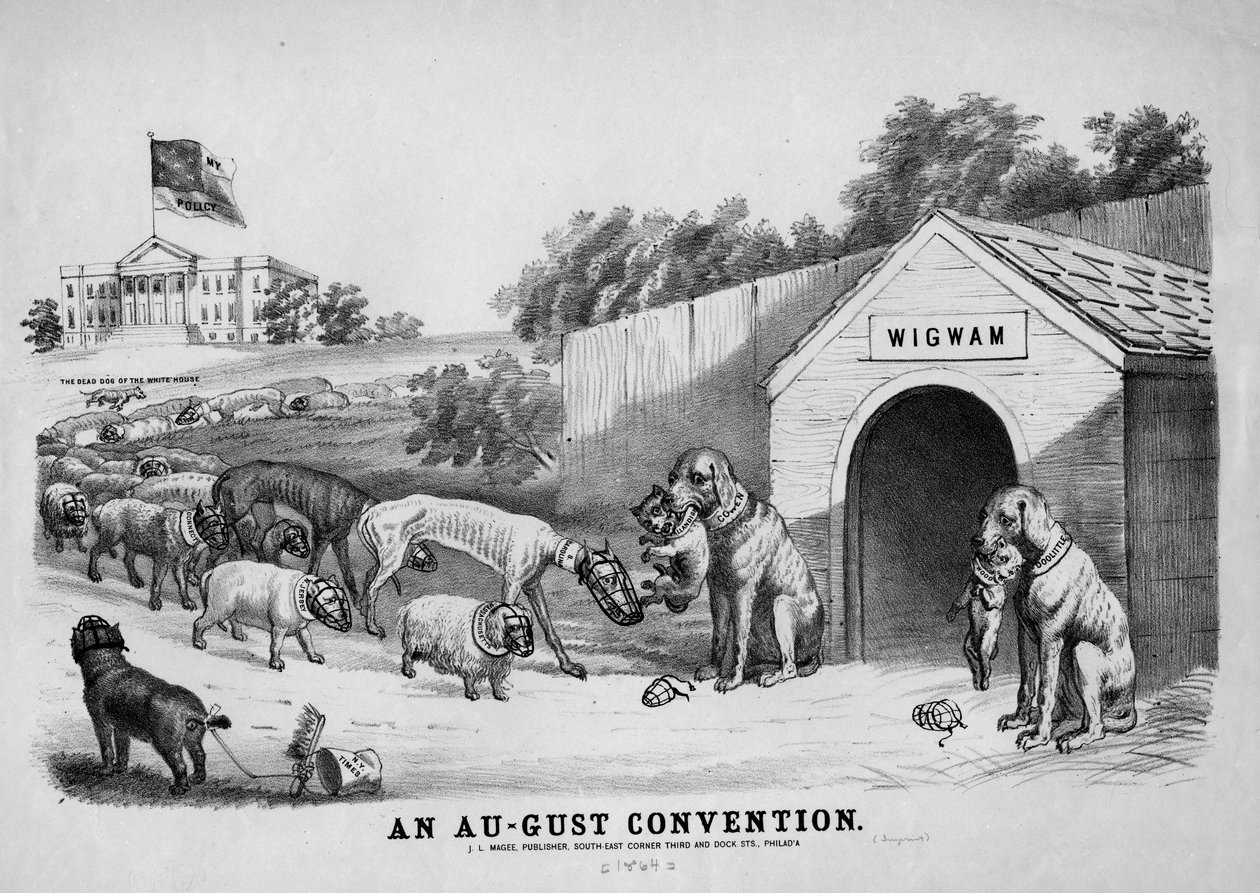 An August Convention, udgivet af J.L. Magee, Philadelphia, ca. 1864 af American School