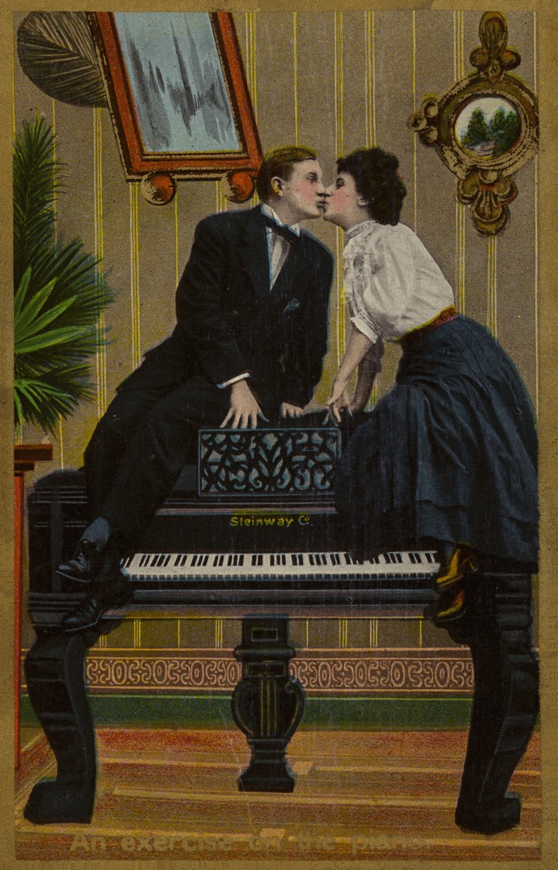En øvelse på klaveret eller et kys på Steinway (foto) af American School
