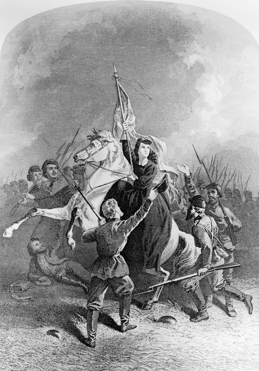 Annie Etheridge Hooks (1839-1913) illustration fra Womens Work in the Civil War af American School