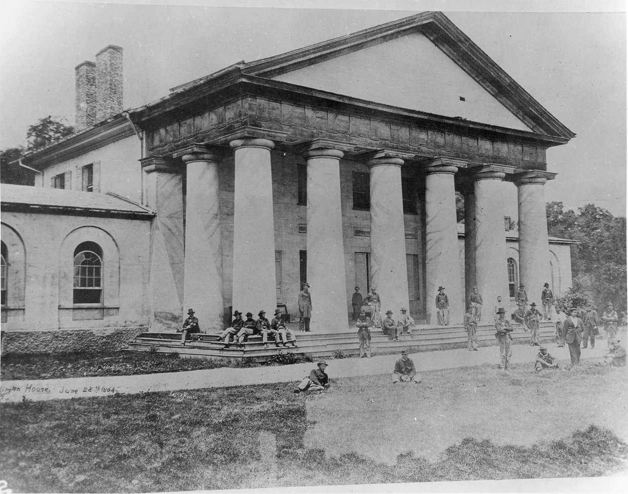 Arlington House besat af føderale tropper, 28. juni 1864 af American School
