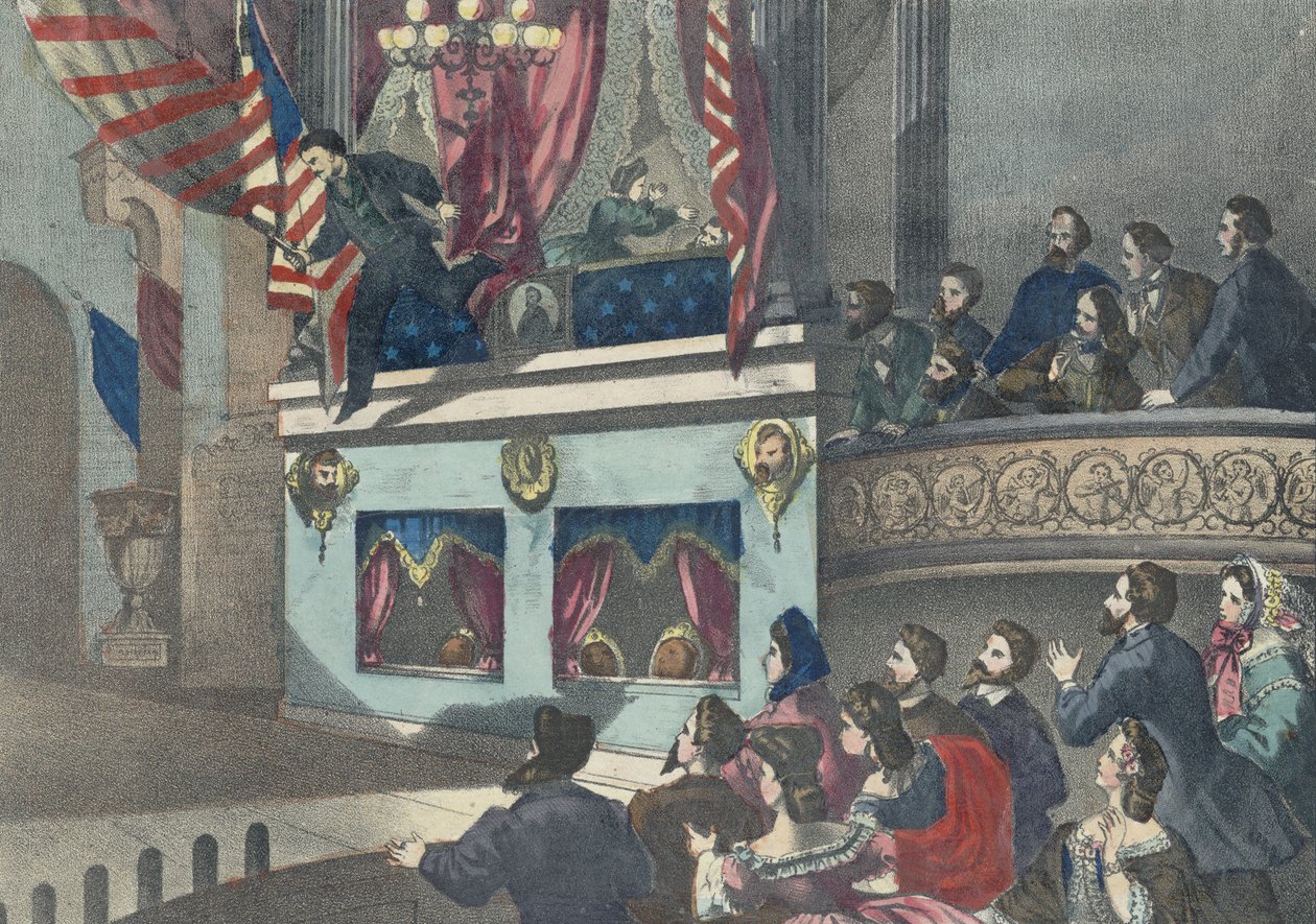 Mordet på præsidenten Abraham Lincoln, ca. 1865 af American School