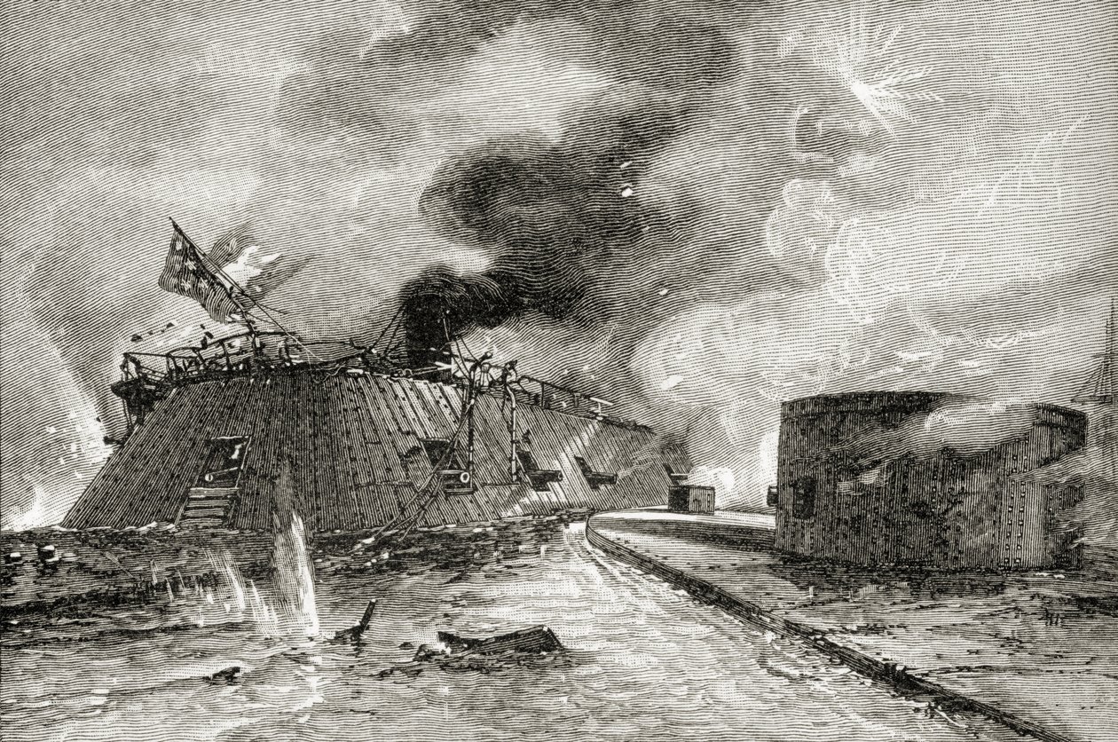 Slaget mellem Monitor og Merrimac i 1862, fra 