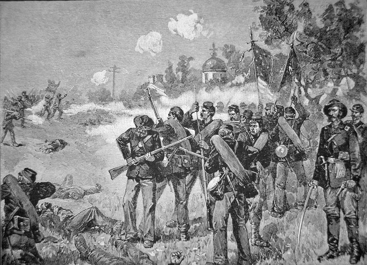 Slaget ved Gettysburg, på nært hold den første dag af American School