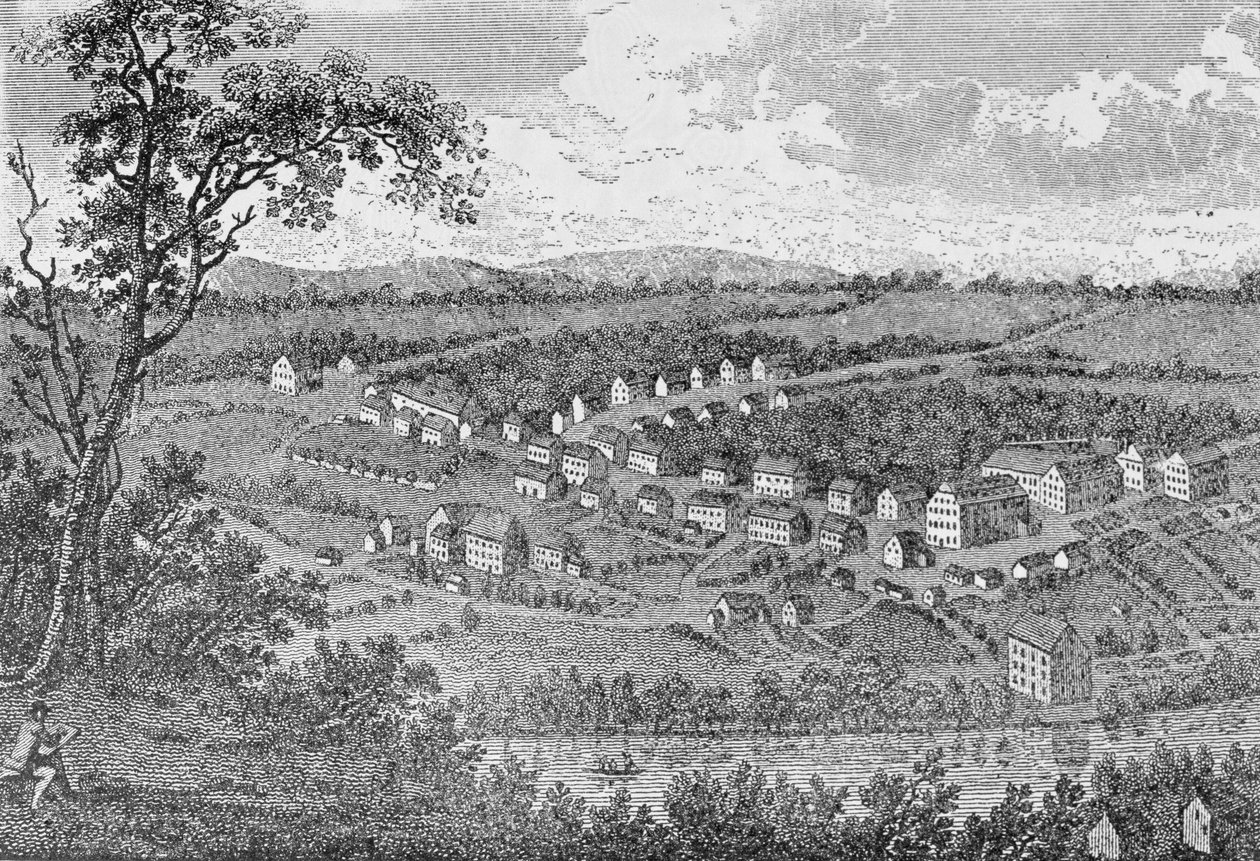 Bethlehem, en moravisk bosættelse i Pennsylvania, fra 