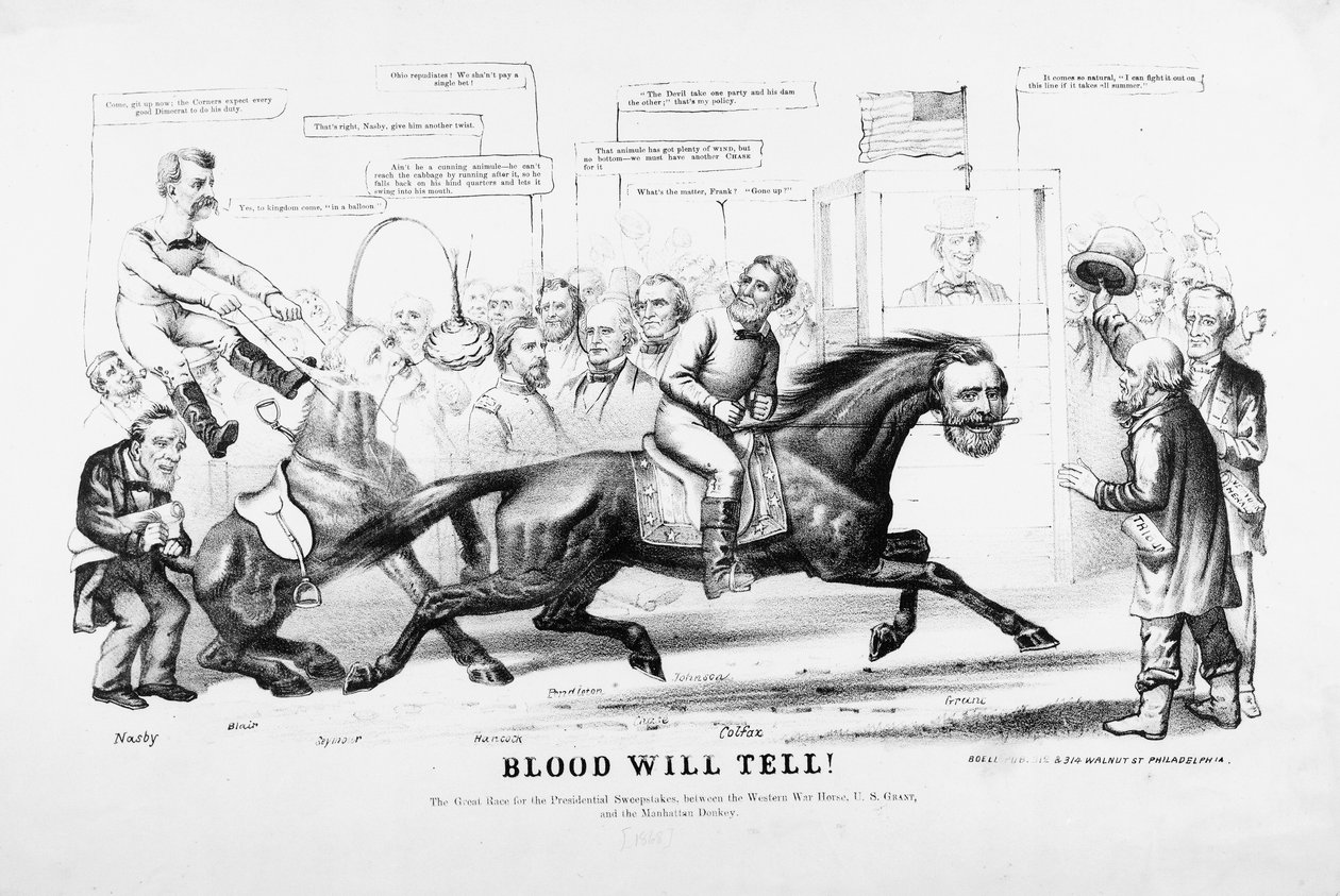 Blood Will Tell, politisk tegneserie af American School