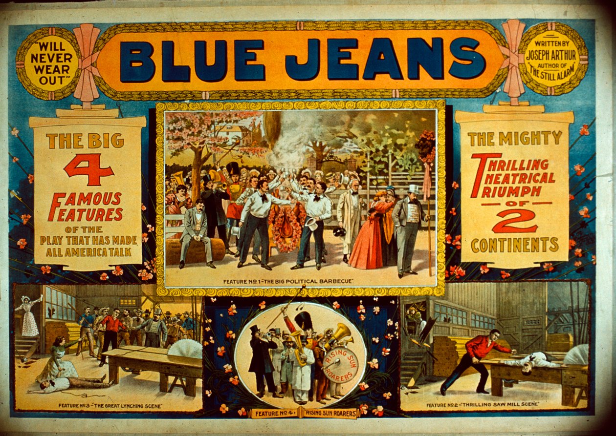 Blå jeans, ca. 1890 af American School