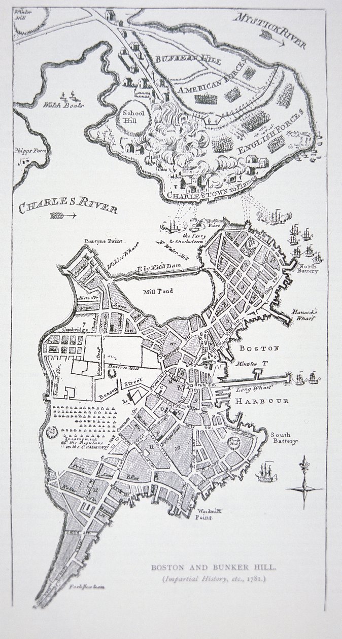 Boston og Bunker Hill af American School