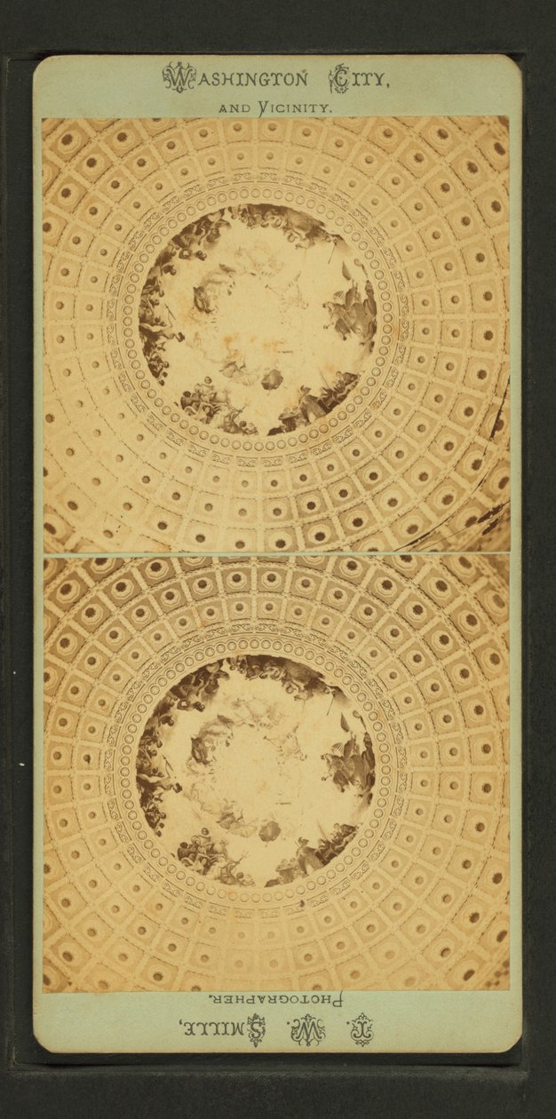 Brumidis allegoriske maleri, ca. 1865 af American School