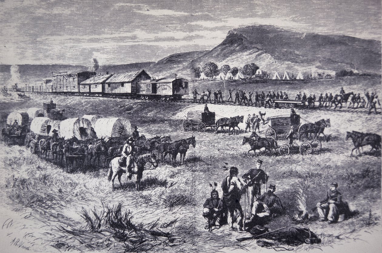 Opbygning af Northern Pacific Railroad fra 