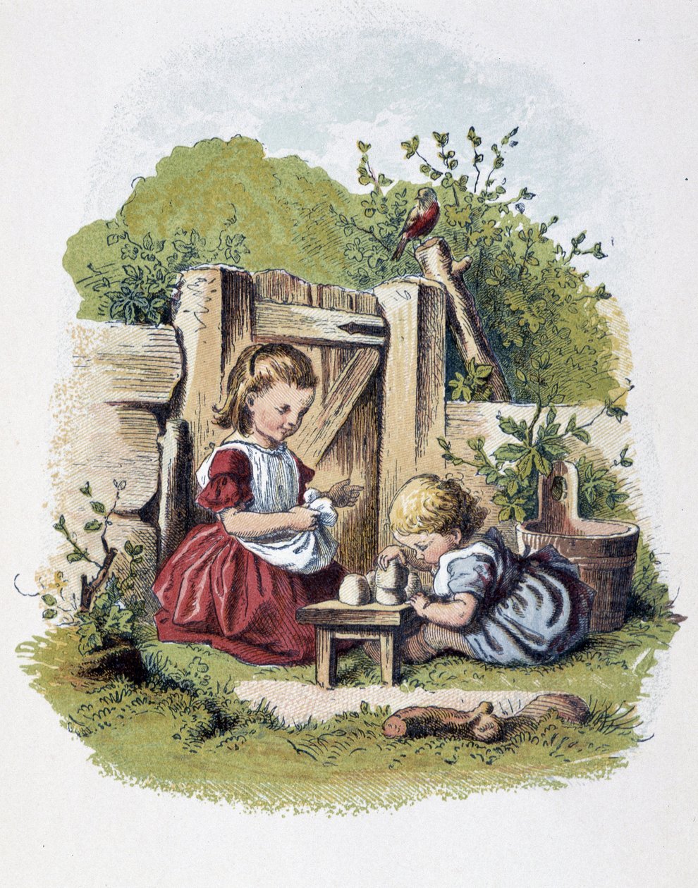 Caillou spil i “” Schnik, schnak, bagatel til de mindste””, børnespil. udg. London - Georges Ronthedge og sønner. New York, Den brede vej Ludgate n.d. c. 1890. af American School