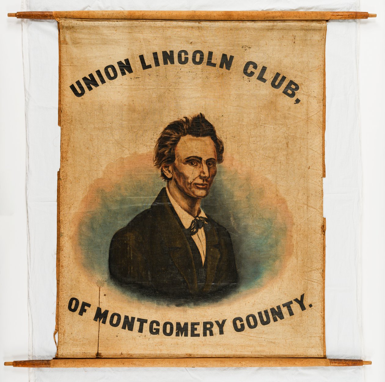 Kampagnebanner for Abraham Lincoln, Montgomery County af American School