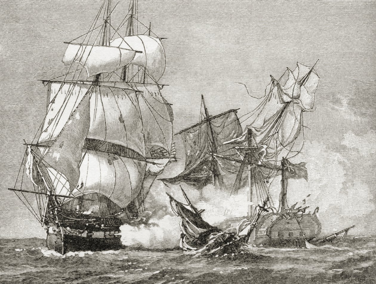Erobringen af Guerriere ved forfatningen den 19. august 1812 fra 