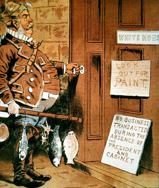 Tegneserie af præsident Chester A. Arthur fra magasinet 