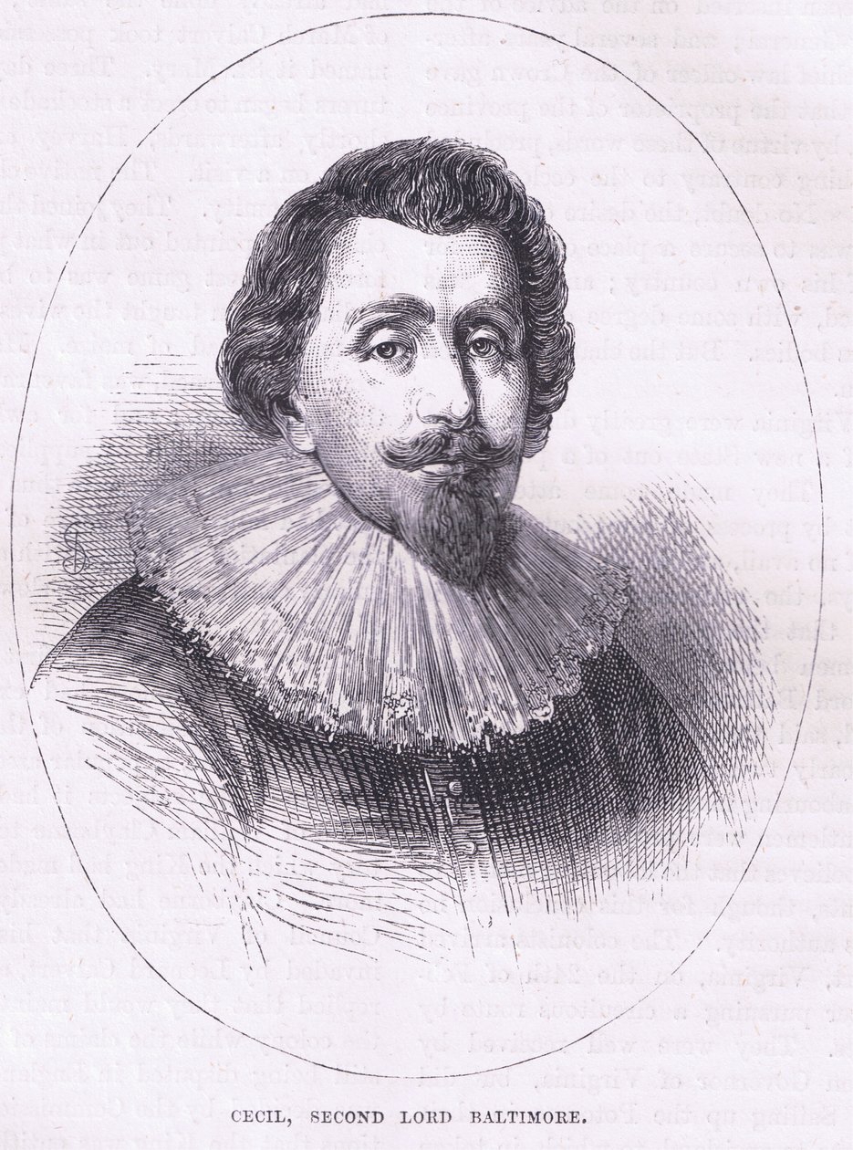 Cecil, anden Lord Baltimore, illustration fra Cassell