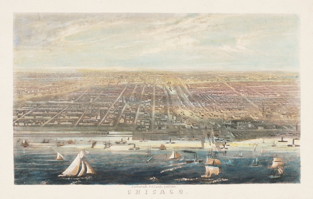 Chicagos havn efter 1856 af American School