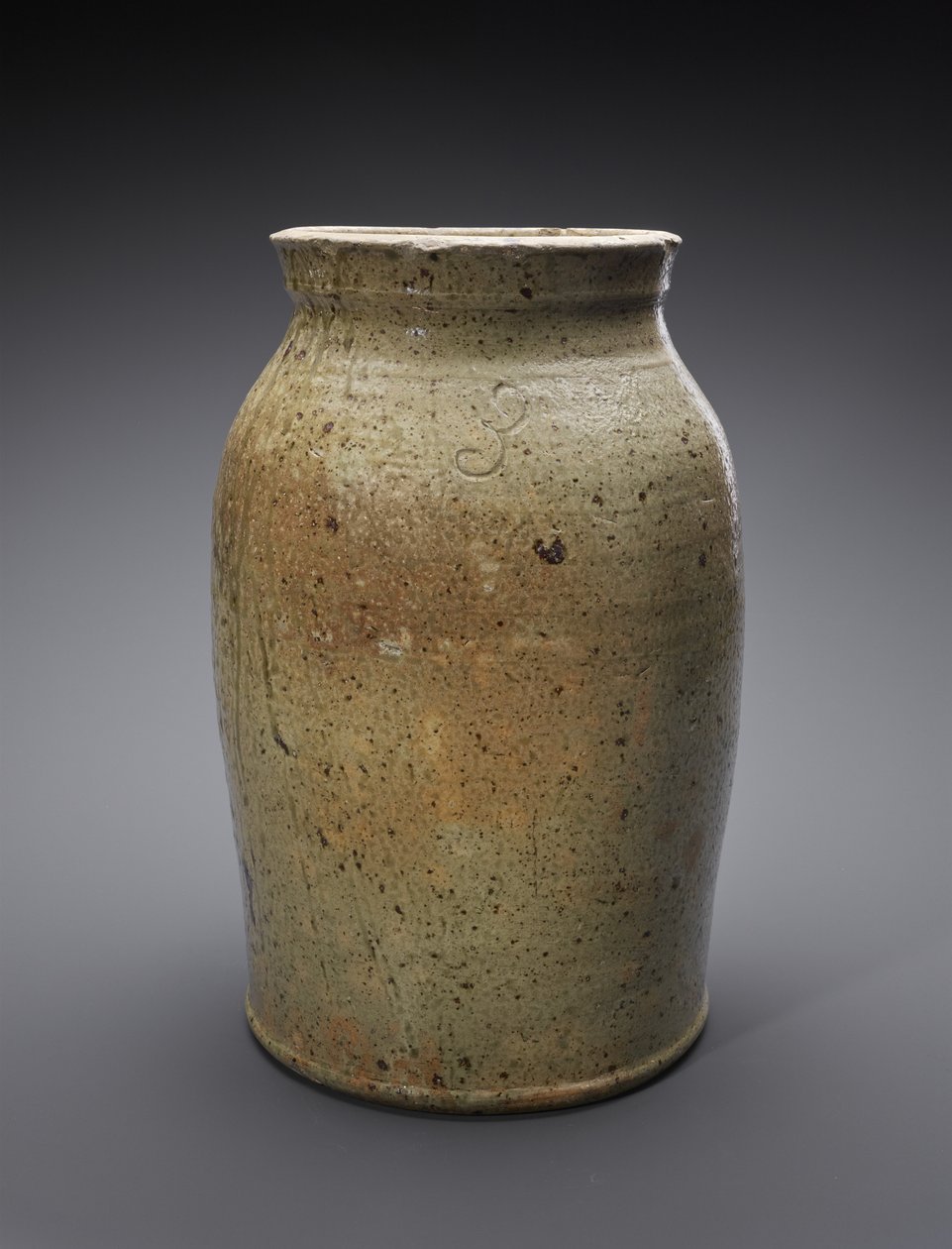 Churn, ca. 1865-1900 (alkalisk glaseret stentøj) af American School