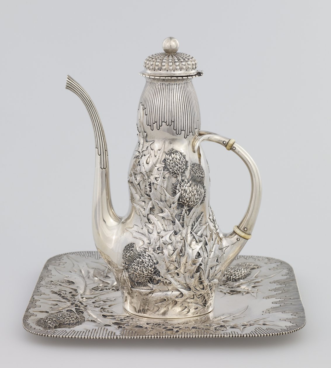 Kaffekande, 1891 (sølv og elfenben) af American School