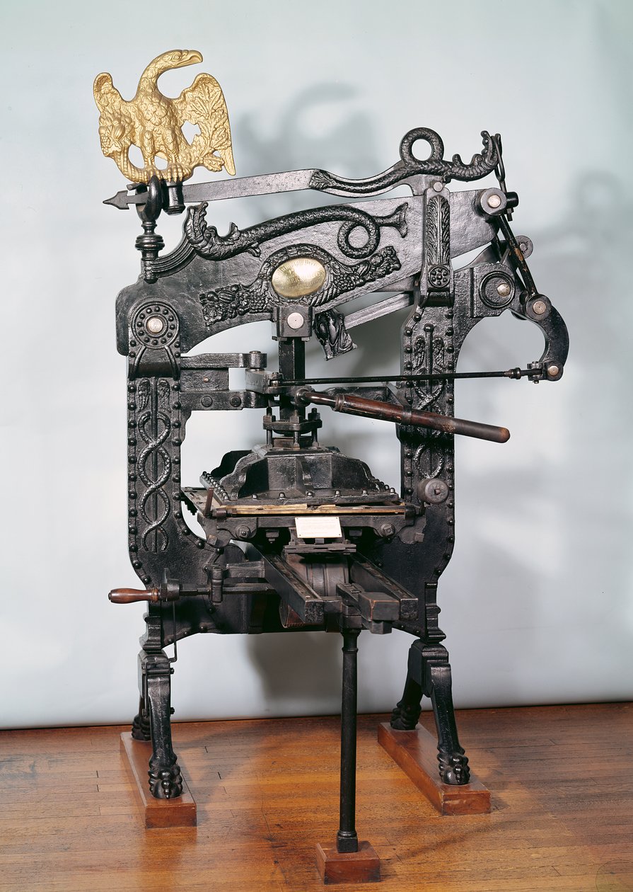 Columbia trykpresse, lavet af Clymer og Dixon, 1837 (jern) (se også 260944) af American School