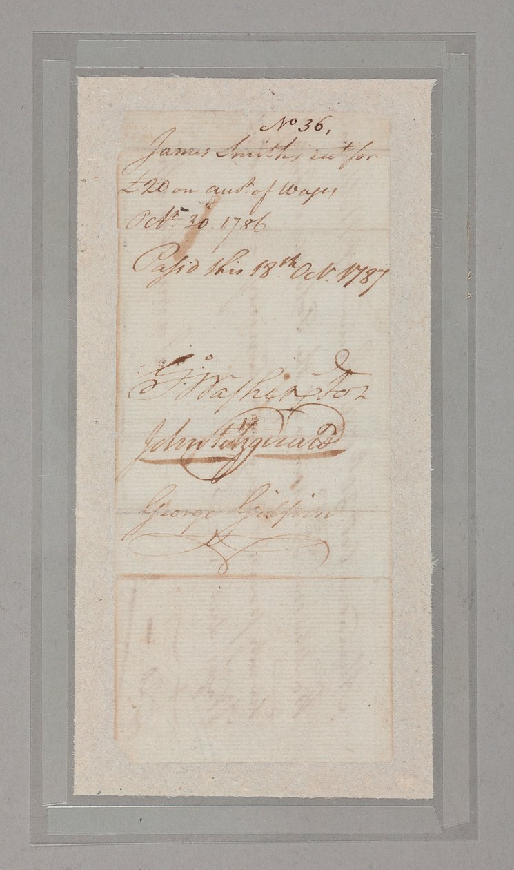Forfatningskonvention: samling af breve og dokumenter underskrevet af 54 af de 55 delegerede til den historiske konvention fra 1787 (pen og blæk på papir) (se også 2561290-92) af American School