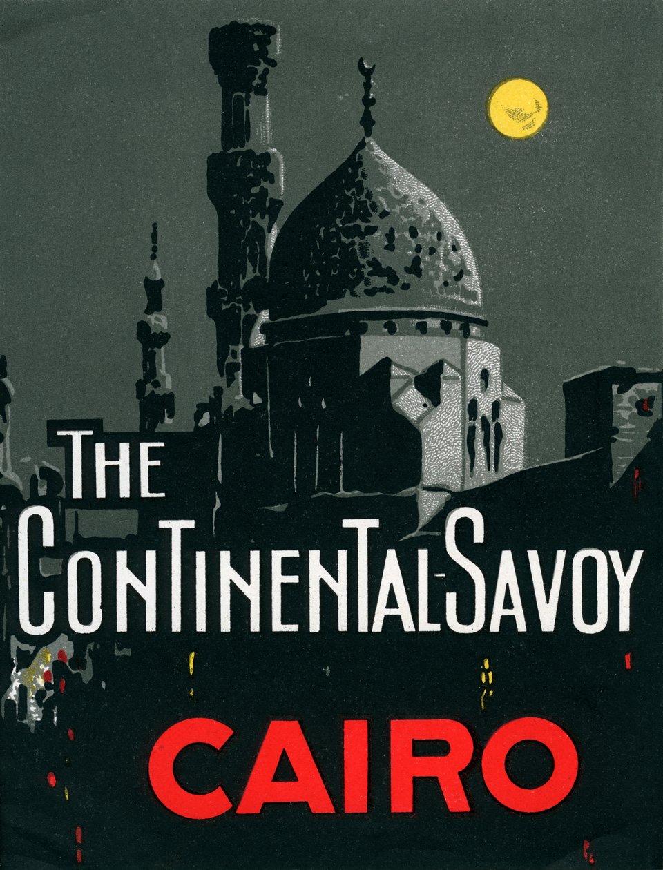 Continental Savoy Hotel i Kairo med moske af American School