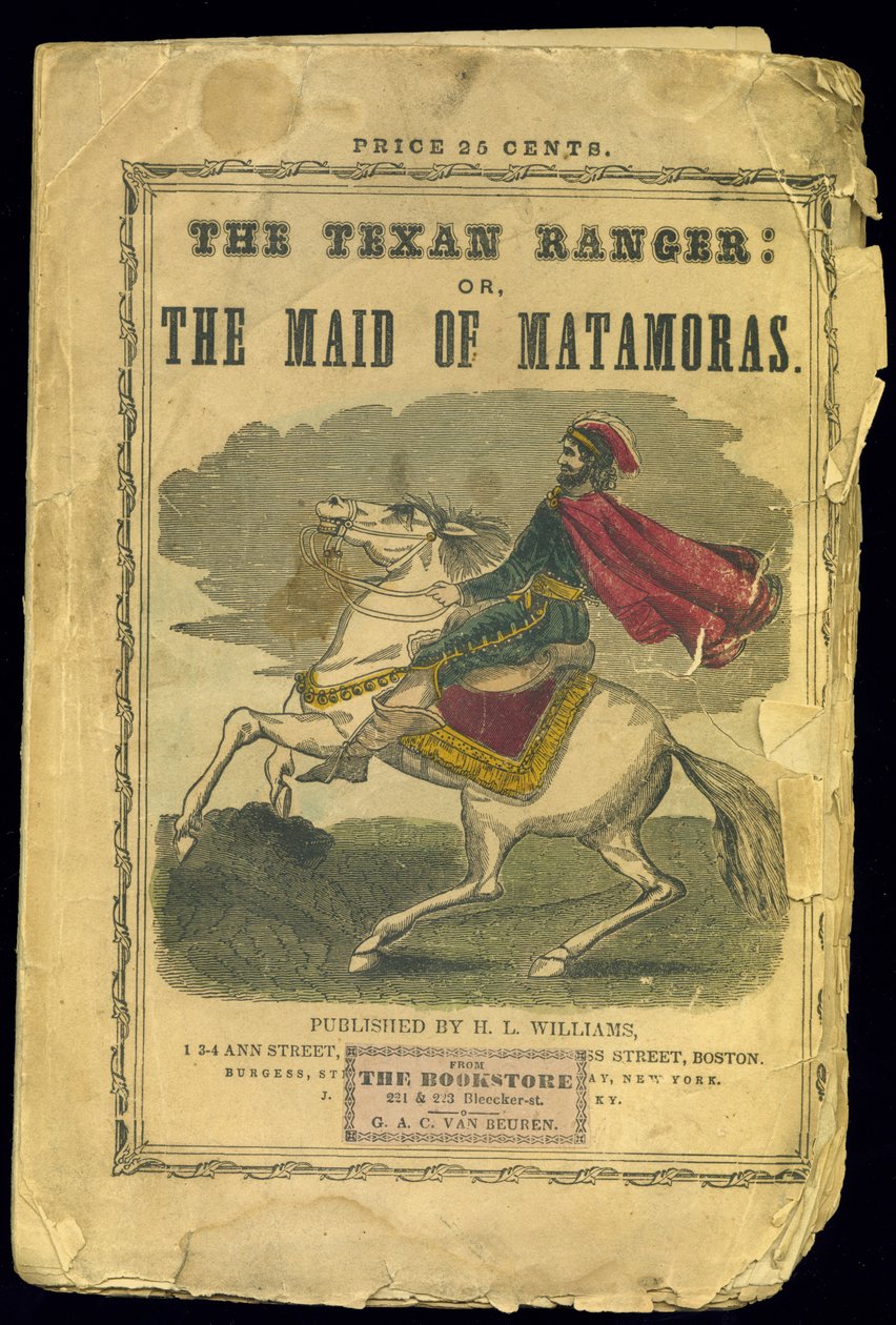 Cover af The Texan Ranger: eller, Maid of Matamoras, en fortælling om den mexicanske krig, af Joseph Holt Ingraham (1809-60) af American School