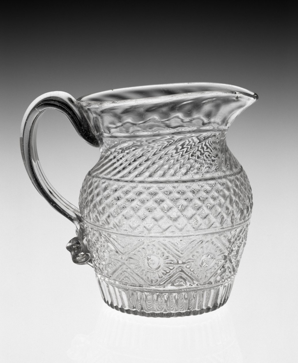 Flødekande, ca. 1820-1840 (blyglas) af American School
