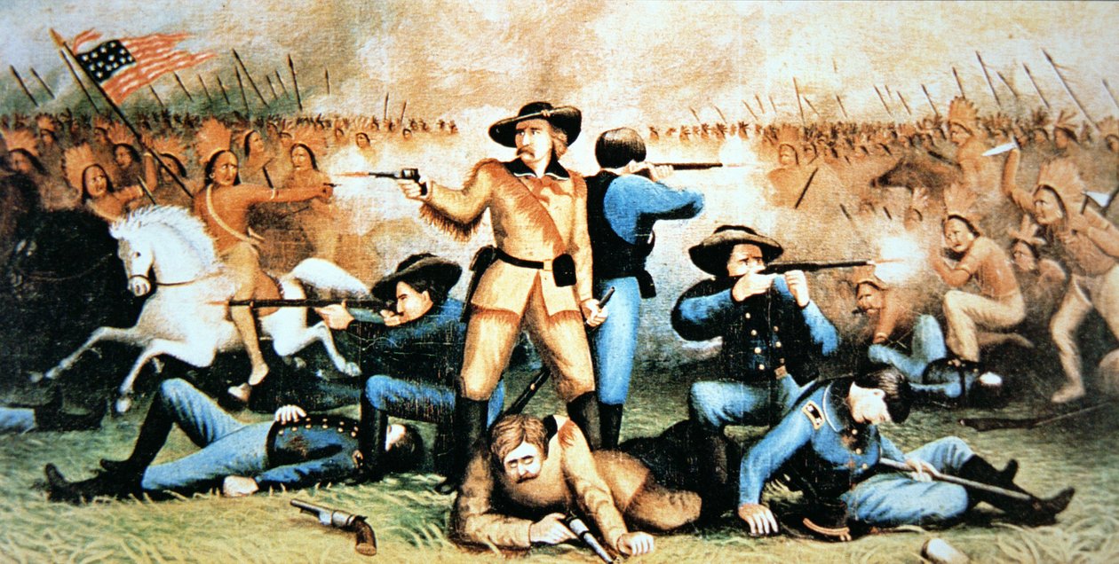 Custers sidste standplads ved slaget ved Little Bighorn, 25. juni af American School