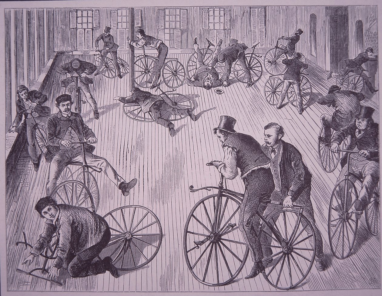 Cykel (velociped) skole, New York, USA af American School