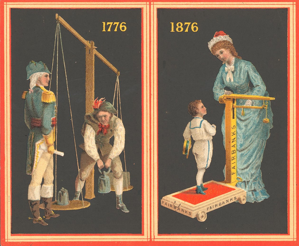 Dekoration af den kejserlige orden af Francis Joseph tildelt opfinderen af Fairbanks vægte (farve litho) af American School