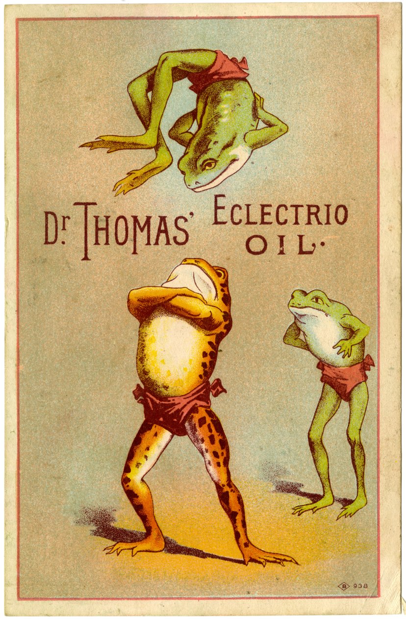 Dr. Thomas" Eclectric Oil! [fagkort], ca. 1880-1910 af American School