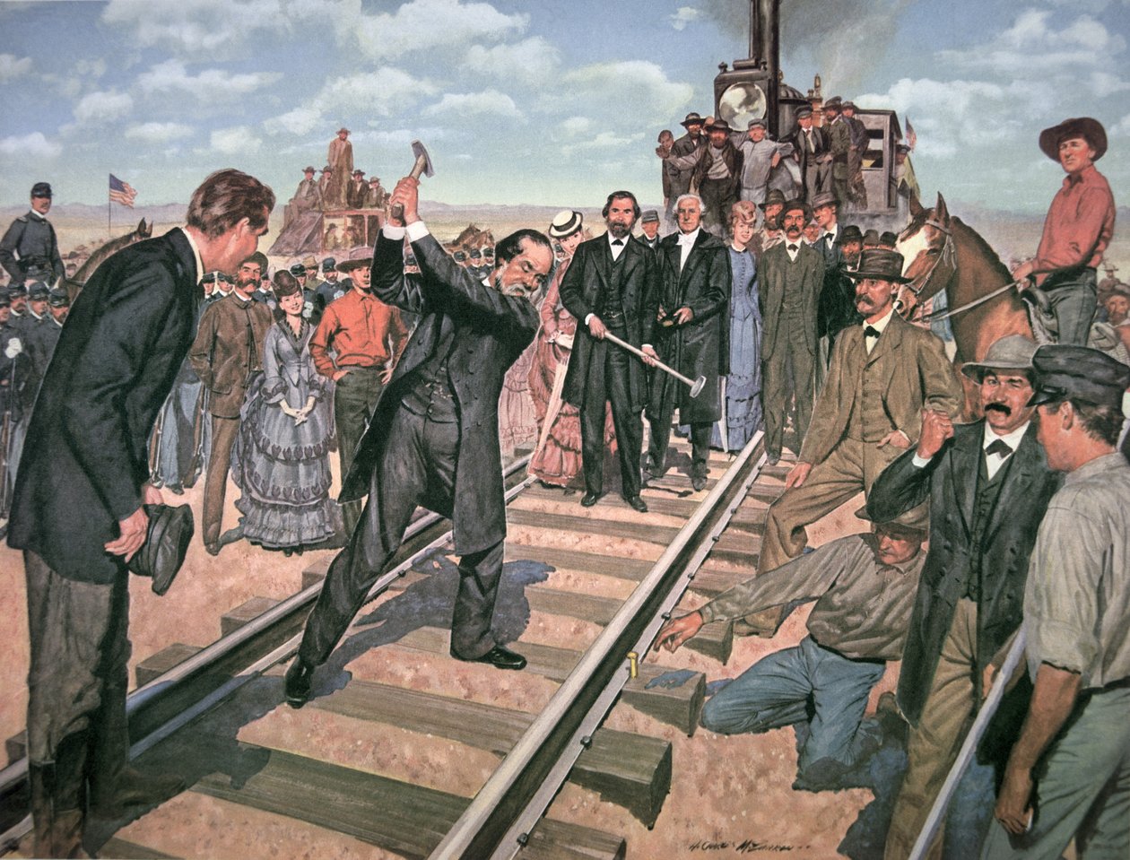 Kører Golden Spike den 10. maj af American School