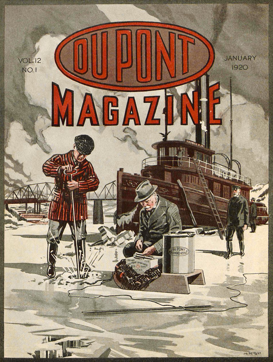 DuPont Dynamite, forside af DuPont Magazine, januar 1920 af American School