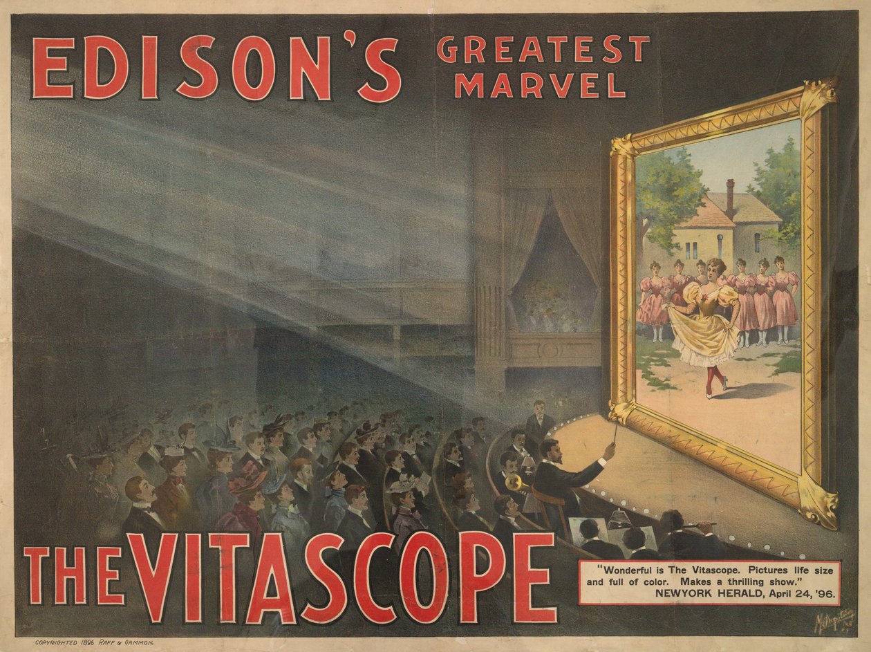 Edisons største vidunder - The Vitascope, 1896 af American School