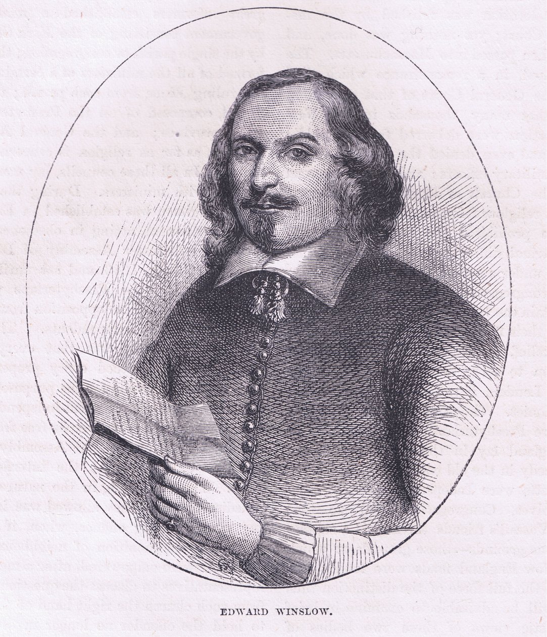 Edward Winslow, illustration fra Cassell