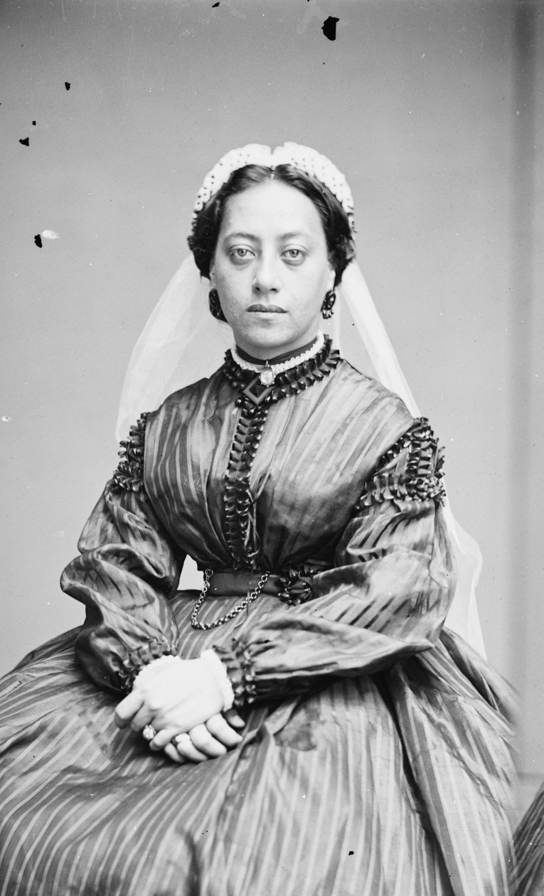 Emma, dronning af Sandwichøerne, 1855-65 af American School