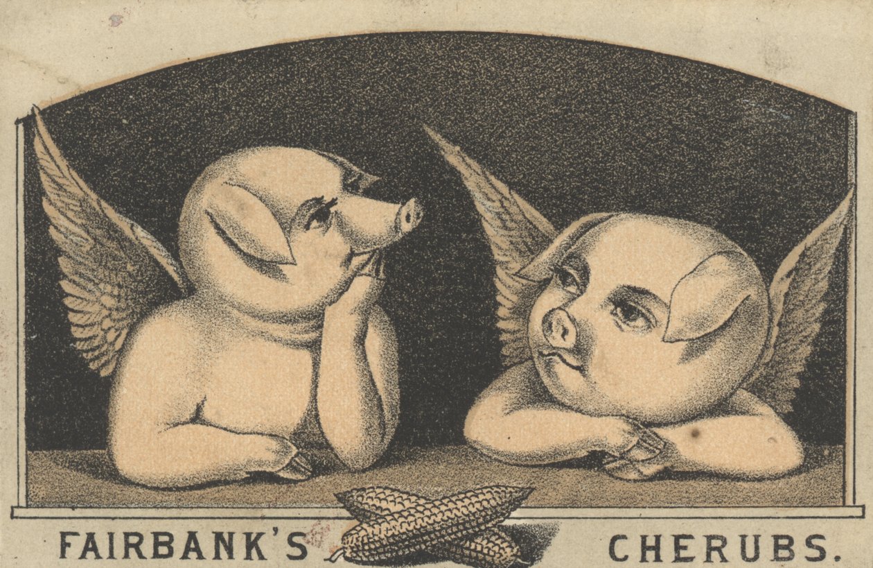 Fairbanks Cherubs, reklame for Fairbank Lard, ca. 1880 af American School