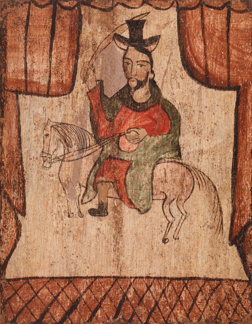Figur, der rider på en hest af American School