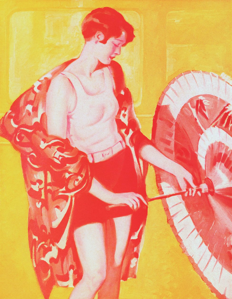 Flapper i badedragt af American School