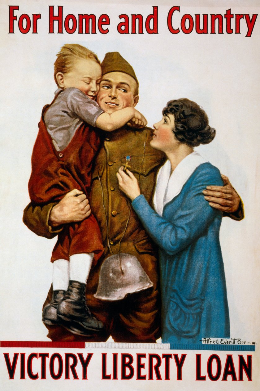 Plakat til frihedslån til hjem og land af American School
