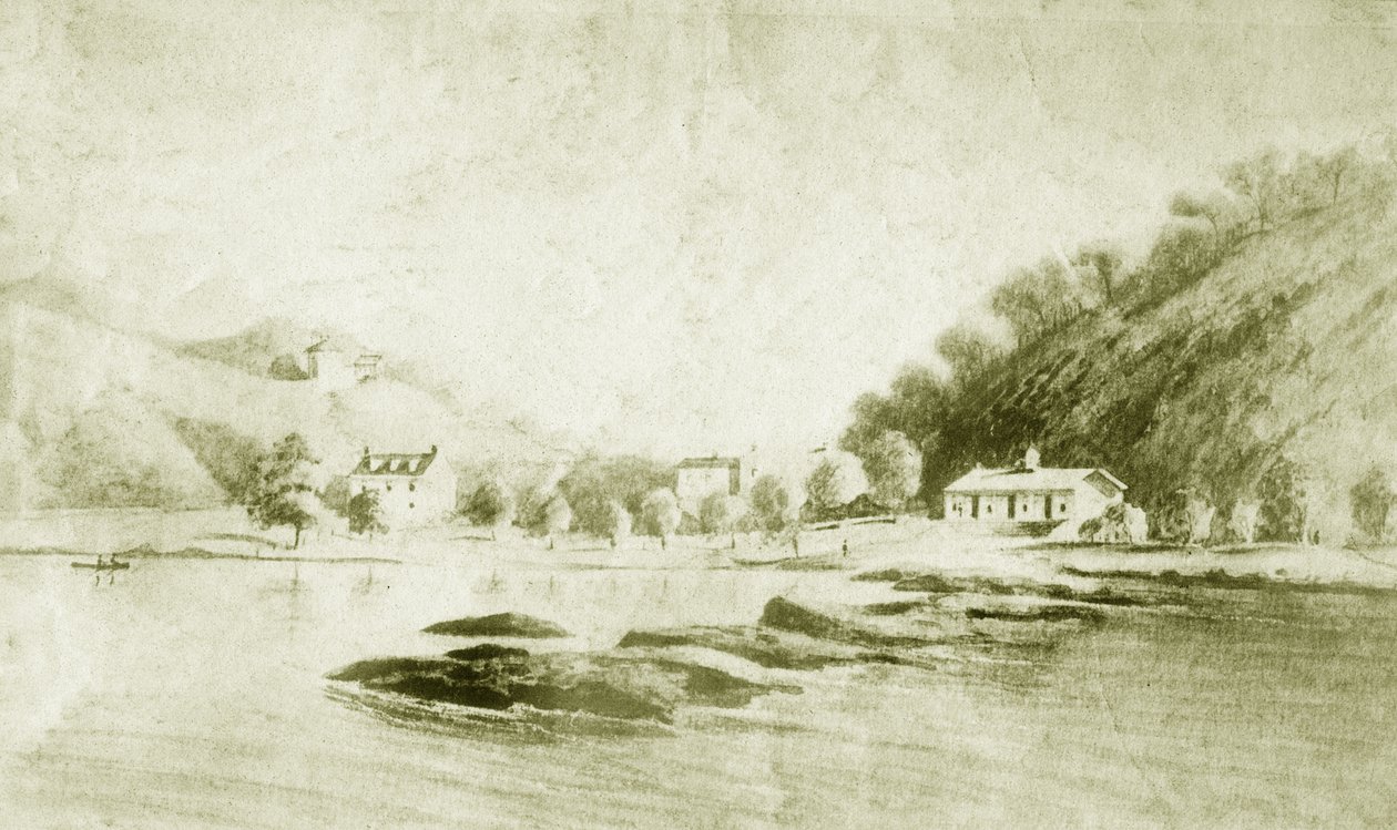 Fort St Davis og Schuylkill Rapids, ca. 1912 af American School