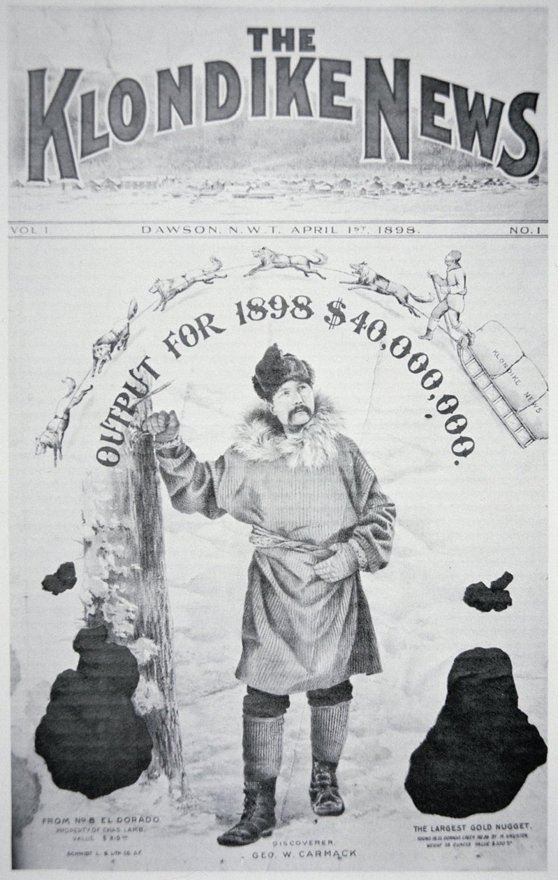 Forsiden af "The Klondike News af American School