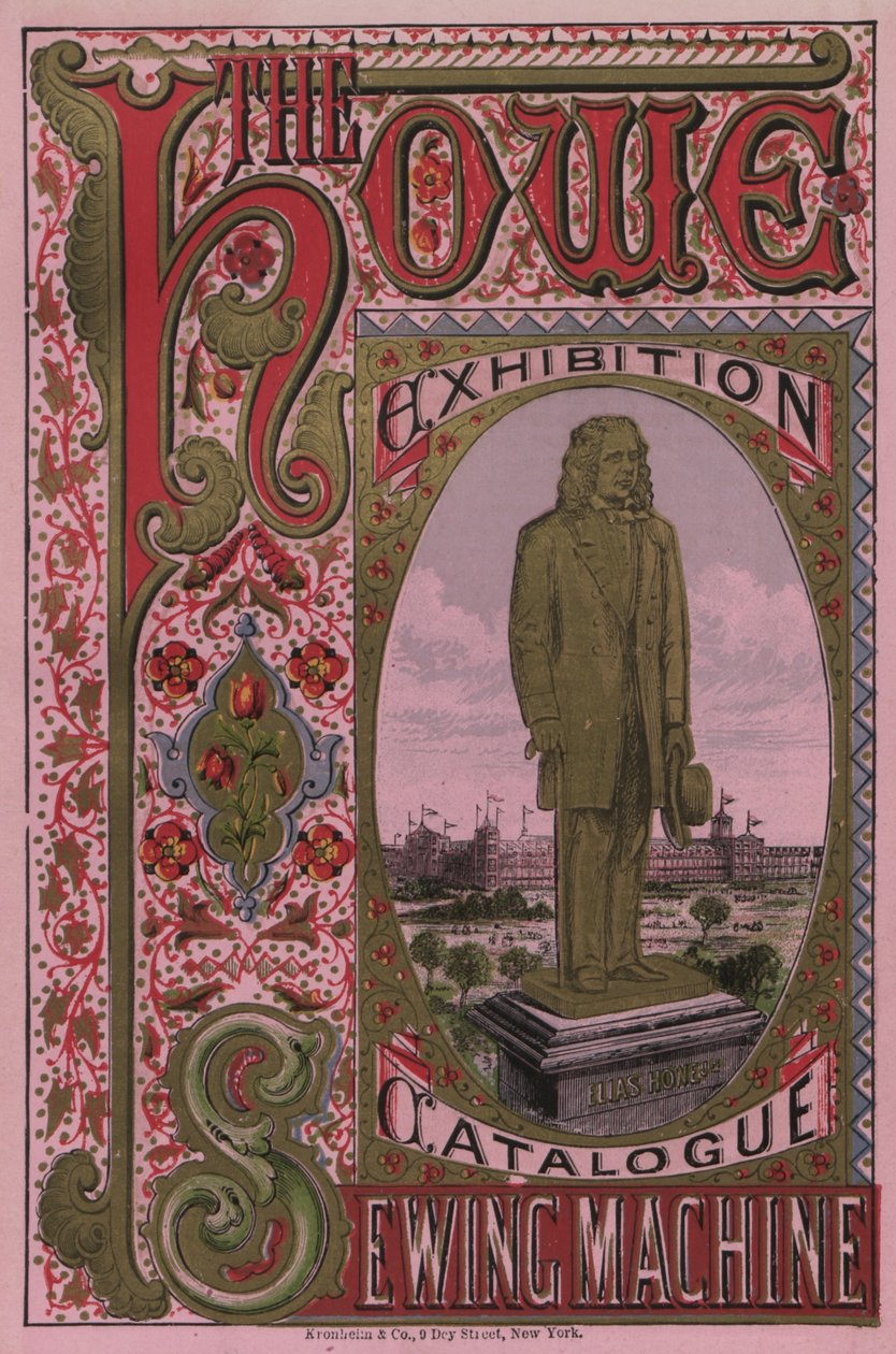 Forsiden af Howe Sewing Machine Exhibition Catalogue, 1876 af American School