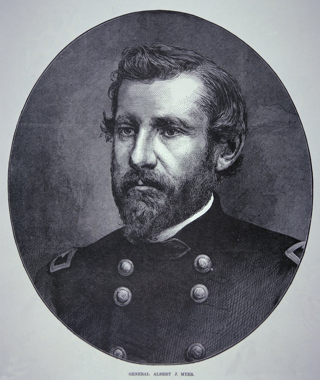 General Albert James Myer (1828-80) (gravering) af American School