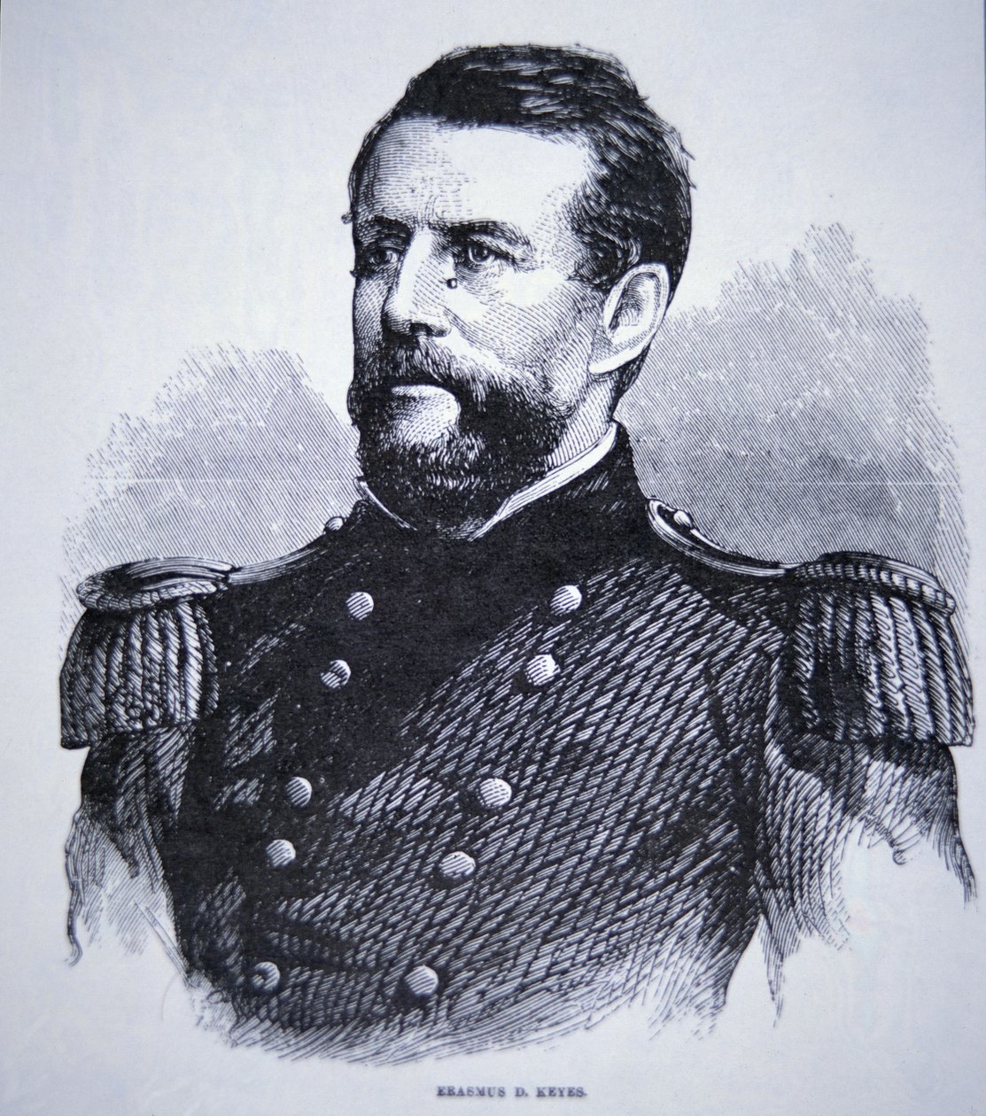General Erasmus Keyes (1810-95) (gravering) af American School