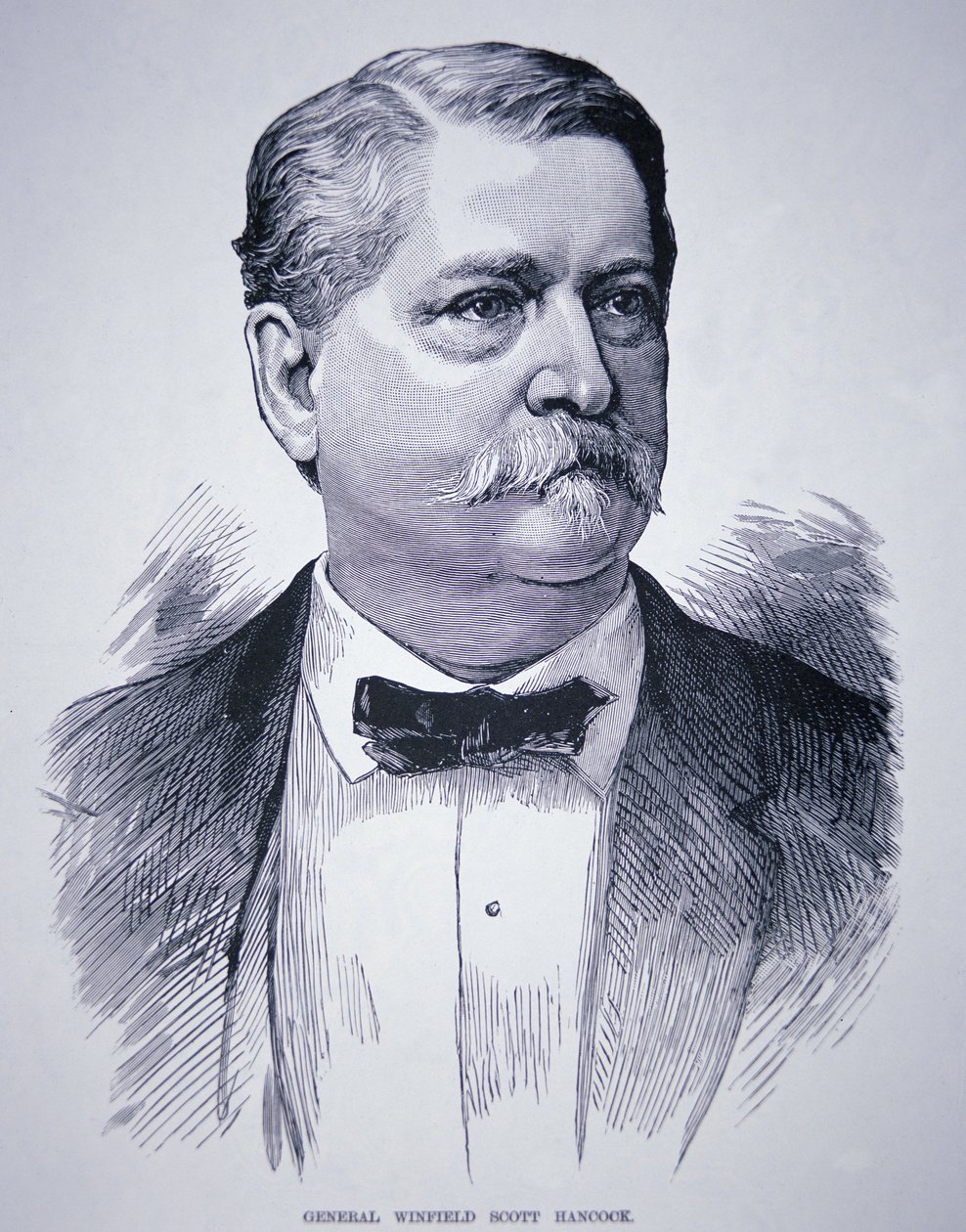 General Winfield Scott Hancock (1824-86) (gravering) af American School