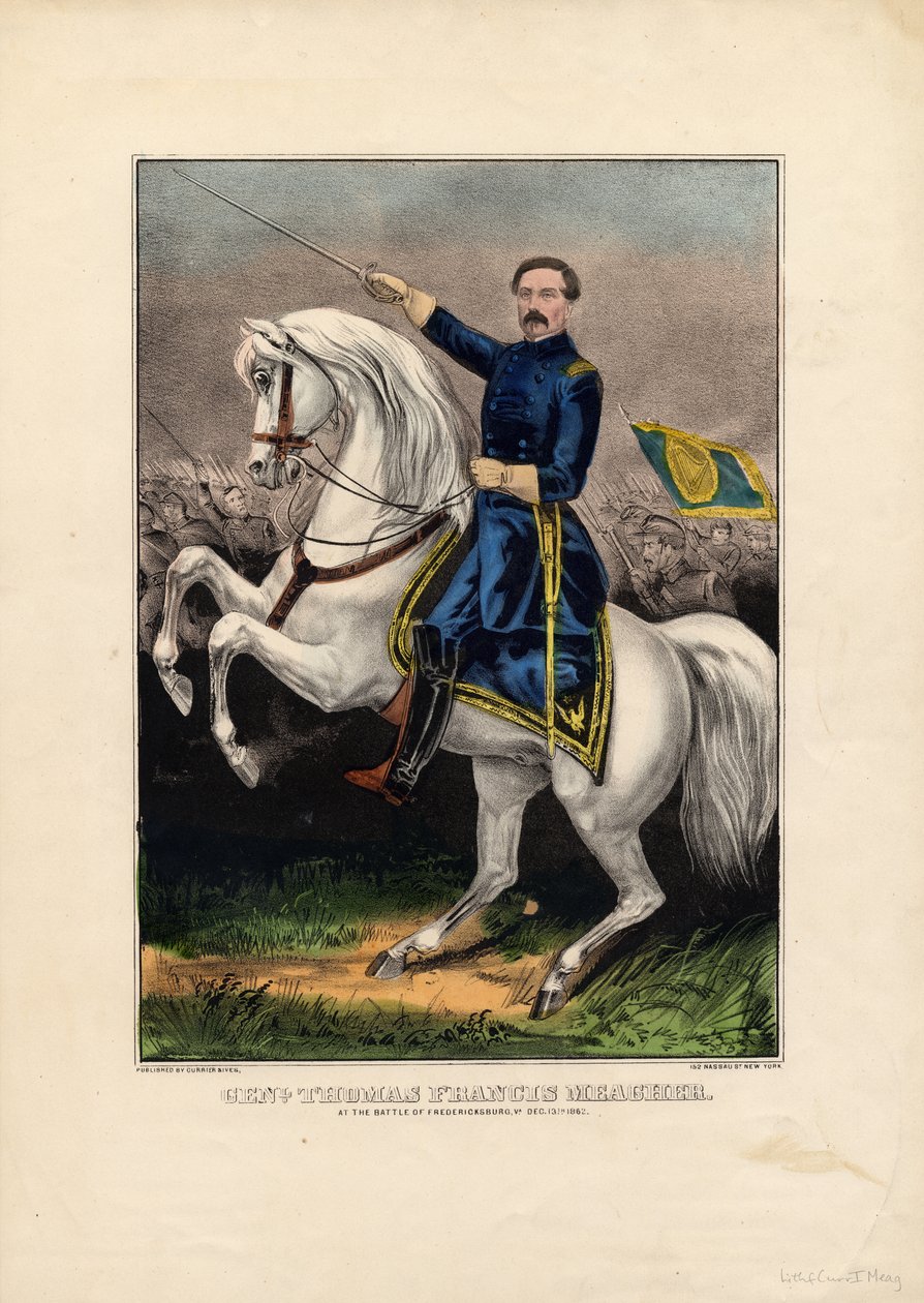 Genl. Thomas Francis Meagher, pub. af Currier & Ives, ca. 1862 af American School