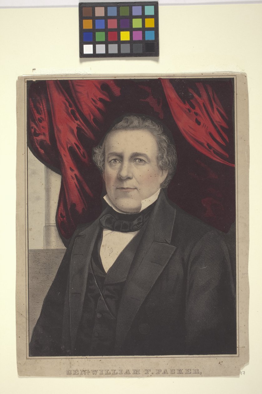 Genl. William F. Packer (håndkoloreret litografi) af American School